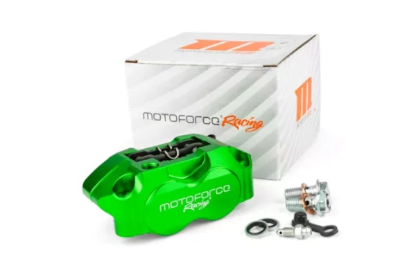 MOTOFORCE Pinza Freno a 4 Pistoni Racing verde