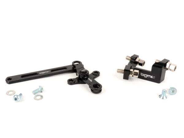 BGM2290B - BGM Pro made by JPP Kit completo tiranteria comando marce compresi blocco CNC alluminio- Lambretta LI, LIS, SX, TV (serie 2-3), SX, DL, GP - nero anodizzato