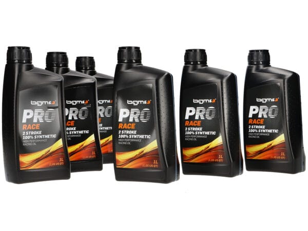 BGM4000K6 - BGM PRO RACE Olio 2 tempi, completamente sintetico - 6x 1000ml - confezione risparmio