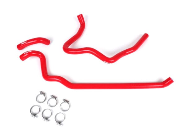 BGM6610RD - BGM PRO Set di tubi del radiatore in silicone resistente fino a 180°C Vespa GT 125-200, Vespa GTL 125-200, Vespa GTS 125-300, Vespa GTV 125-250 - rosso