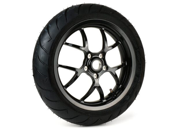 BGM7660GBD13 - BGM PRO SPORT Set ruote completo 13 pollici DUNLOP ScootSmart 130/60-13 - Vespa GTS, GTS Super, GTV, Sei Giorni, GT 60, GT, GT L 125-300ccm - nero lucido