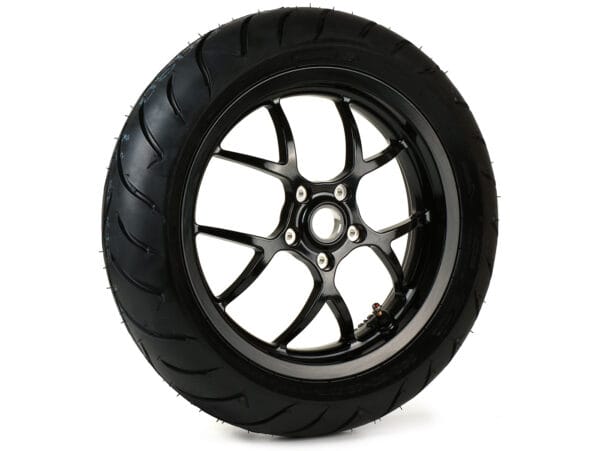 BGM7660GBD14 - BGM PRO SPORT Ruota completa 13 pollici DUNLOP ScootSmart 140/60-13 - Vespa GTS, GTS Super, GTV, Sei Giorni, GT 60, GT, GT L 125-300ccm - nera lucida