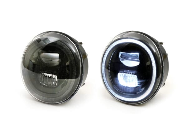 MN1102B -MOTO NOSTRA Faro LED HighPower - GTS i.e. Super 125-300 - (-2018, adatto anche per GT, GTS, GTL) - riflettore nero