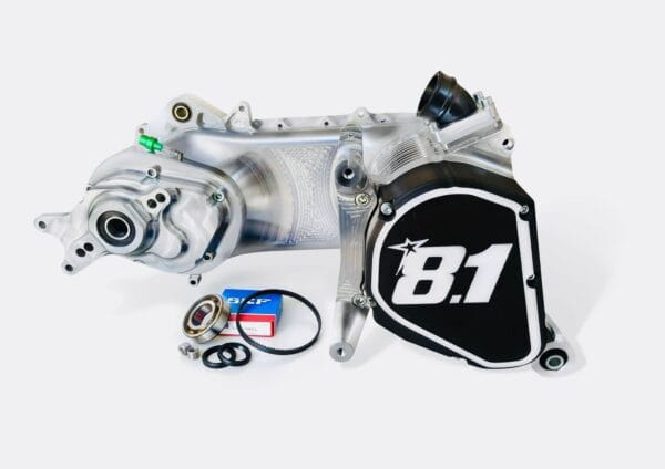 NGN069 - Carter motore completo 8.1 Fireblade per Gilera Runner 180, rapporti dado esterno, carb. 28-30mm