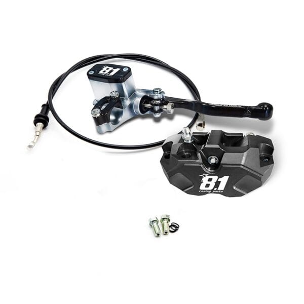 BRK197 - Kit freno ant. completo 8.1 con pompa MC-11 + pinza Hurricane 84mm + tubo per Pitbike