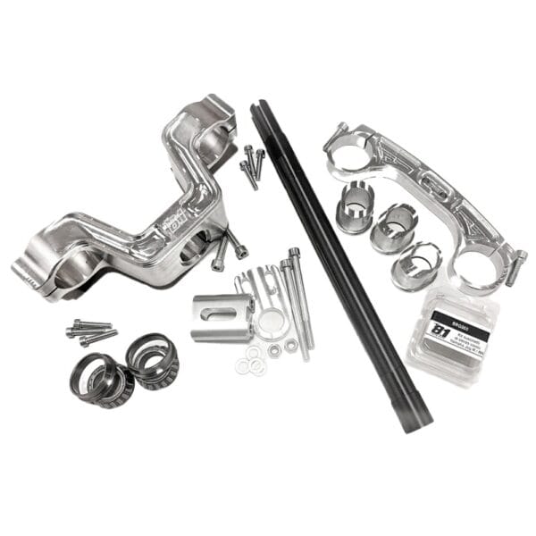 FRM018 - Kit piastre avantreno per Yamaha Aerox dopo il 2003, per forcelle diametro 45-48mm versione Ottopuntouno JF-1,  FG Gubellini, MIR, Fastace e tutte le forcelle di derivazione minigp e Pitbike.