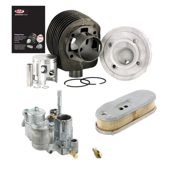 1010320h - Kit tuning SIP POLINI 177 cc ROAD "Legal" per Vespa P125-150X/​PX125-150E/​Lusso