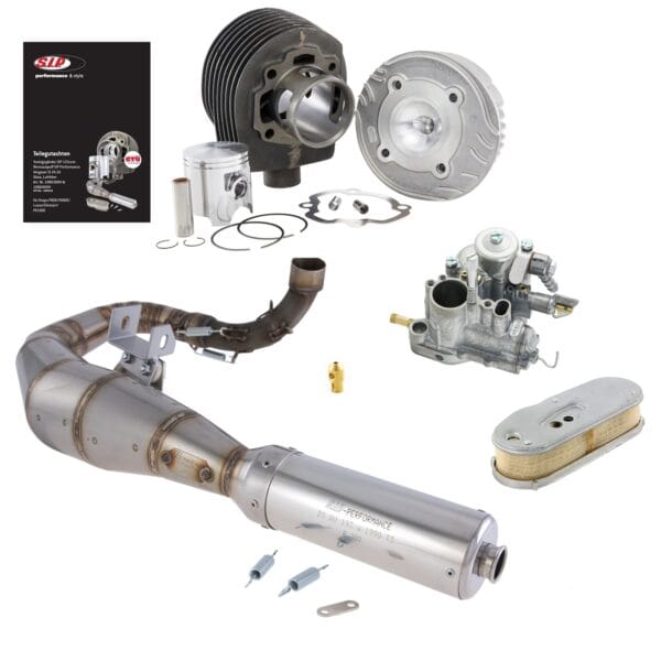 1080400h - Kit tuning SIP 125 cc Sport "Legal" per Vespa P80X/​PX80E/​Lusso mit Getrenntschmierung